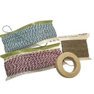 Bakers Twine & Cotton String Bundle For Crafts & Gift Wrapping